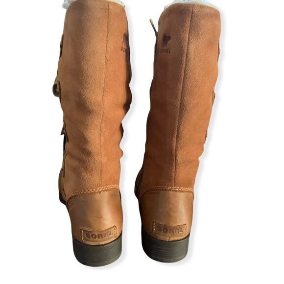 SOREL Emilie faux Fur lined Suede Laceup Boot - Picture 4 of 10